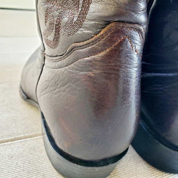Roger\'s Leather Western Cowboy Brown Boots Men’s Size 8.5 main image 9